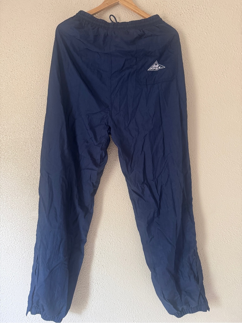 XL Vintage 90s NFL Pro Line by Apex One Navy Windbreaker Track Pants